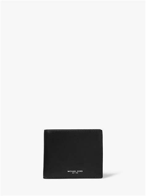 michael kors odin leather billfold wallet